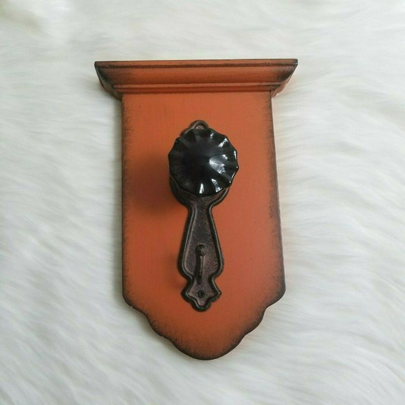 Unbranded Wall Art Amber Glass Door Knob Wall Hook Decor Coat